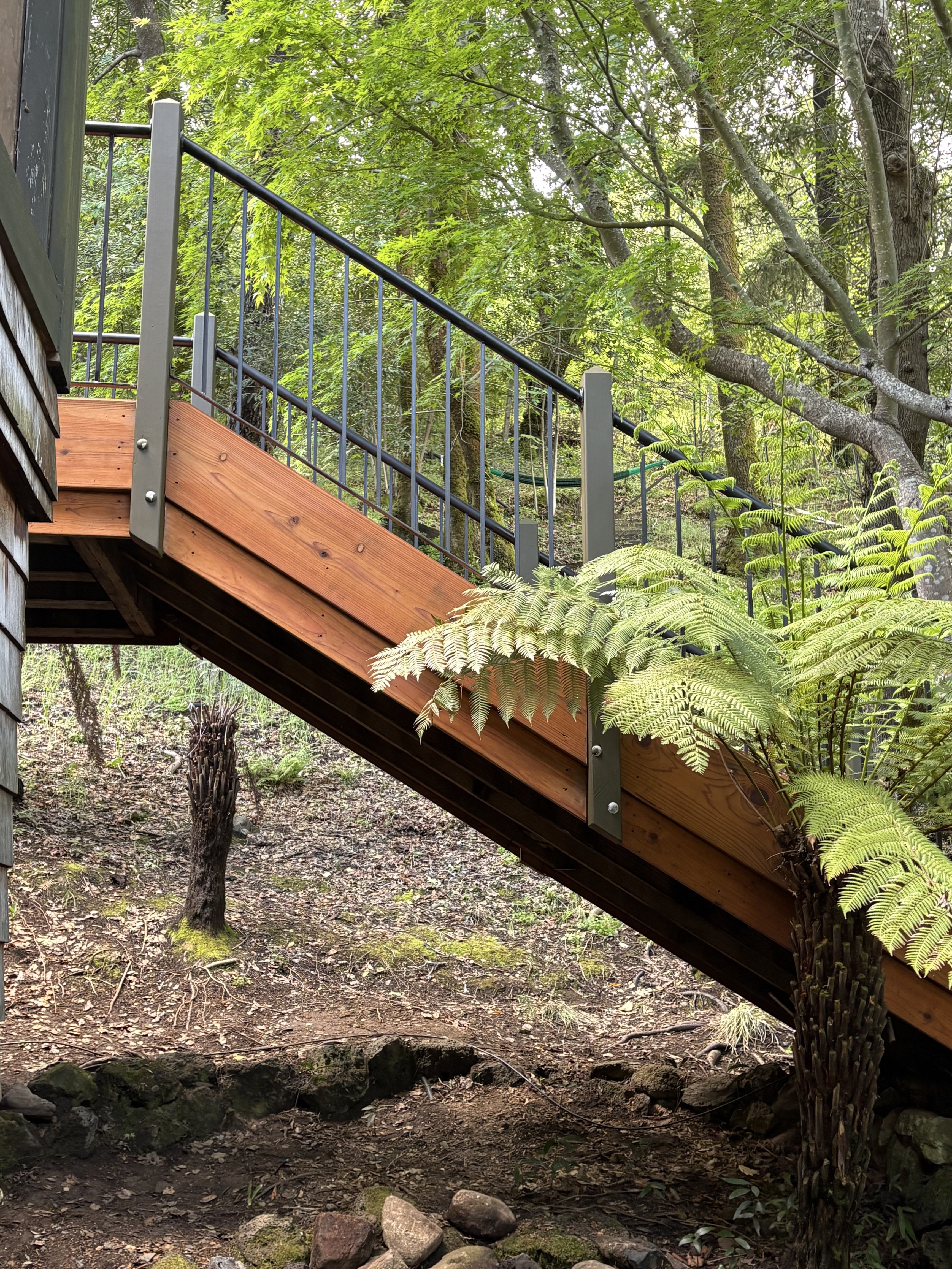 Custom deck railing